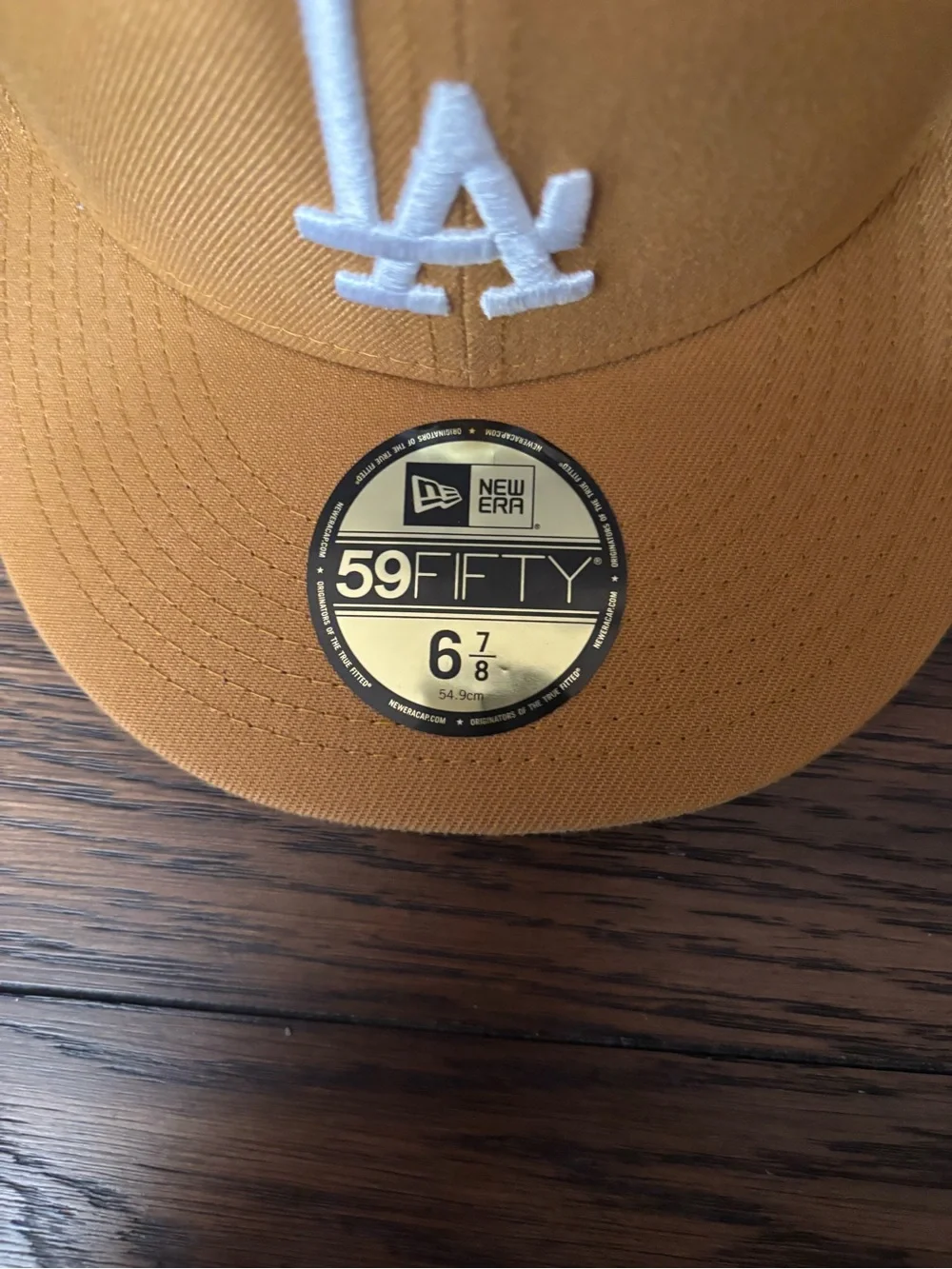 New Era LA Dodgers Mustard Gold Fitted Cap